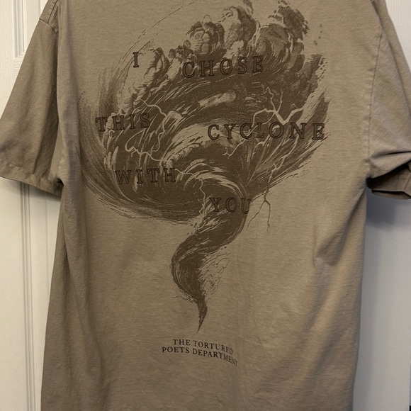 Taylor Swift Tops - Taylor Swift “I chose this cyclone with you” TTPD Shirt Size Large